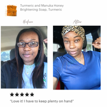 Load image into Gallery viewer, Turmeric Manuka Honey Brightening Soap Bars